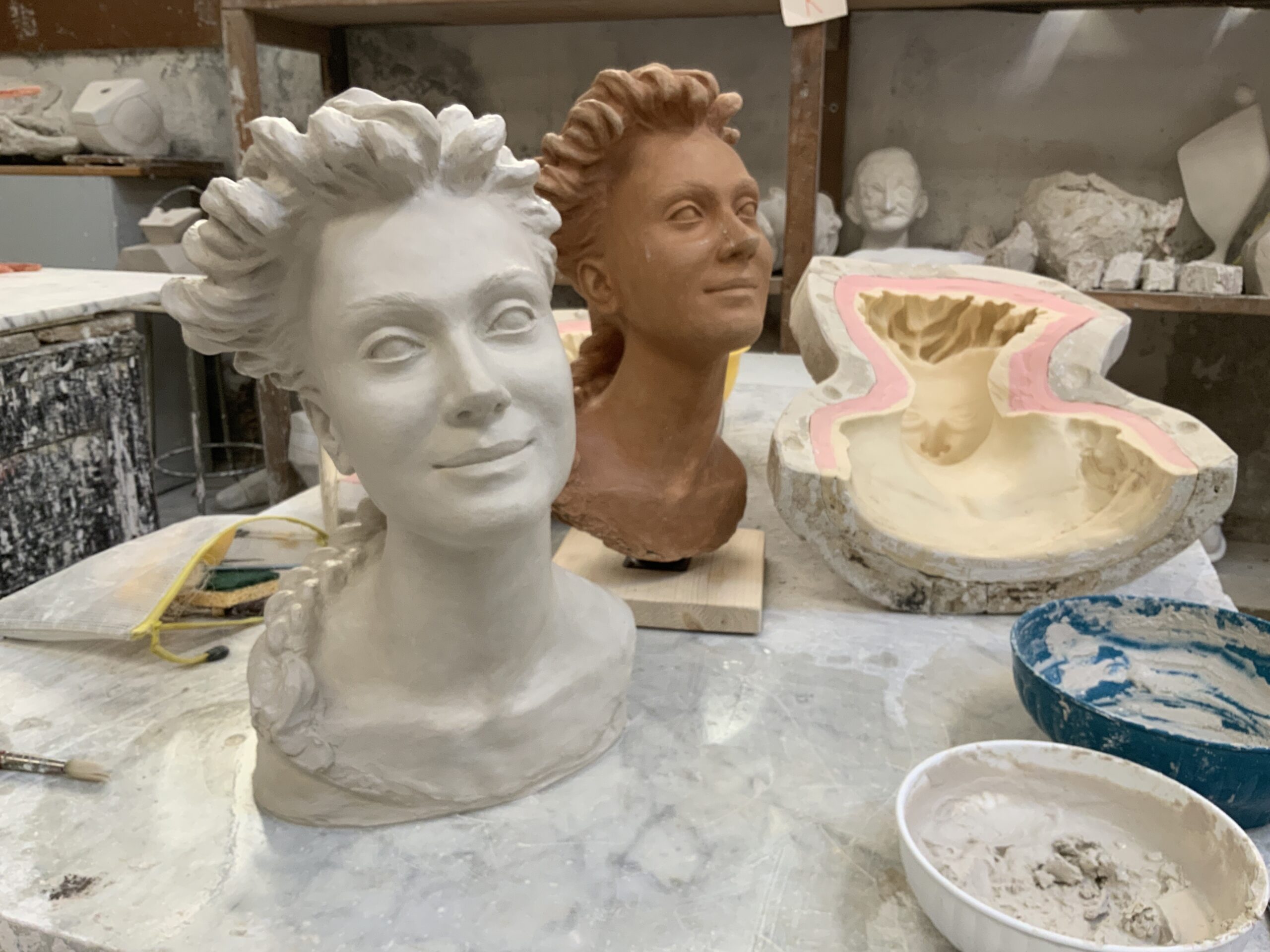 Moulage du portrait Speranza